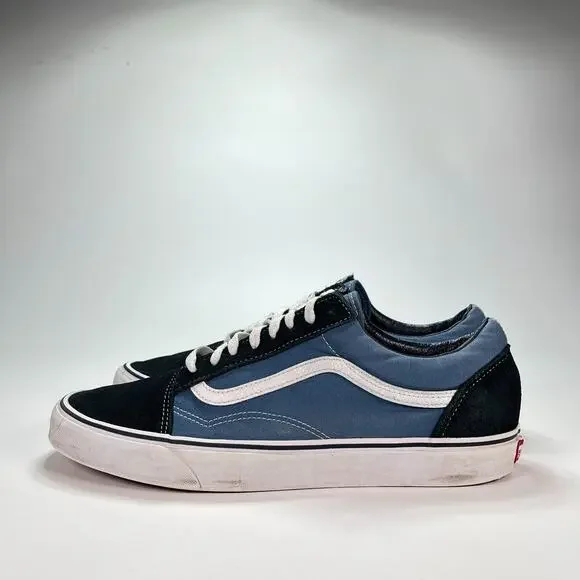 Vans Off The Wall Old Skool Slate Blue Athletic Skate Shoes Men's Size 13 - Picture 2 of 10